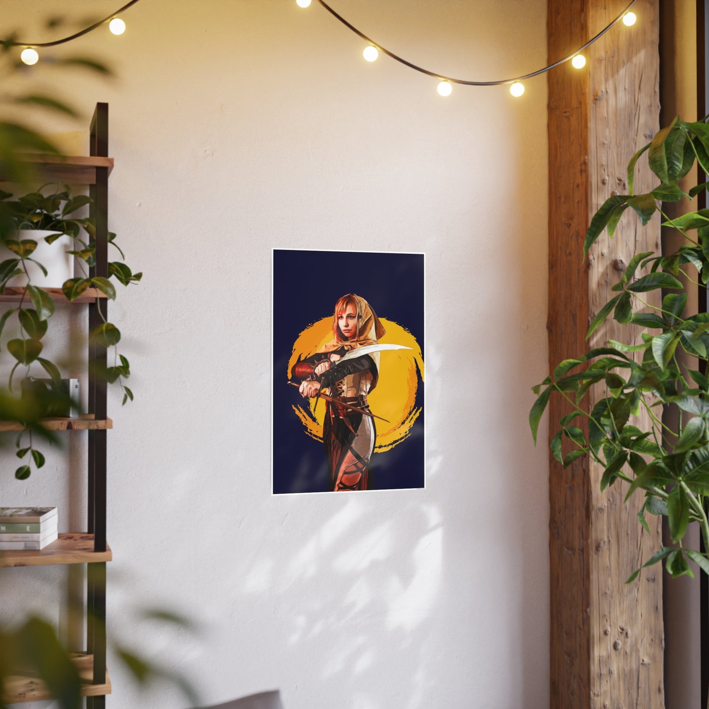 Cosplay Woman Warrior Photo Art Paper Posters