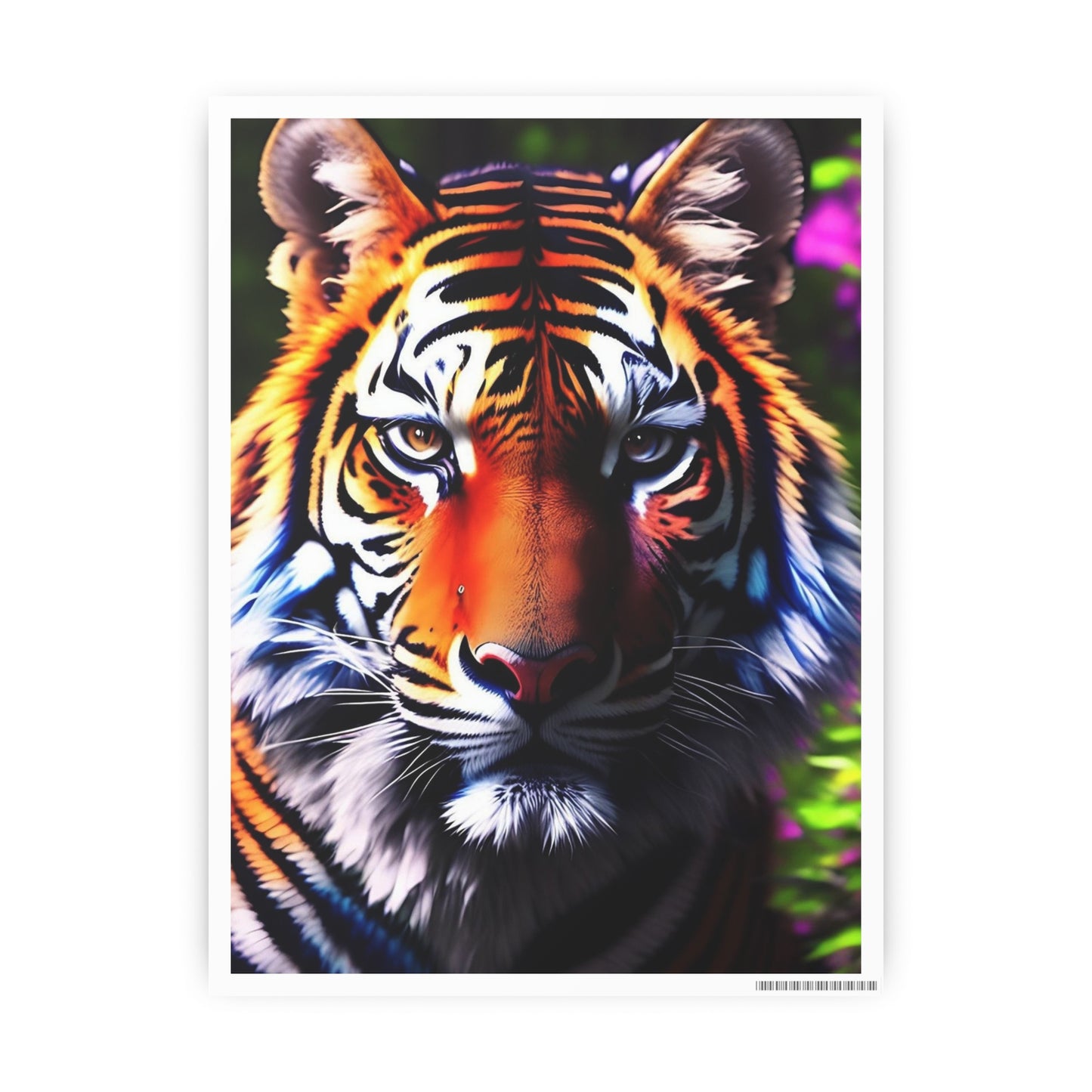 Tiger AI Gen Photo Art Paper Posters