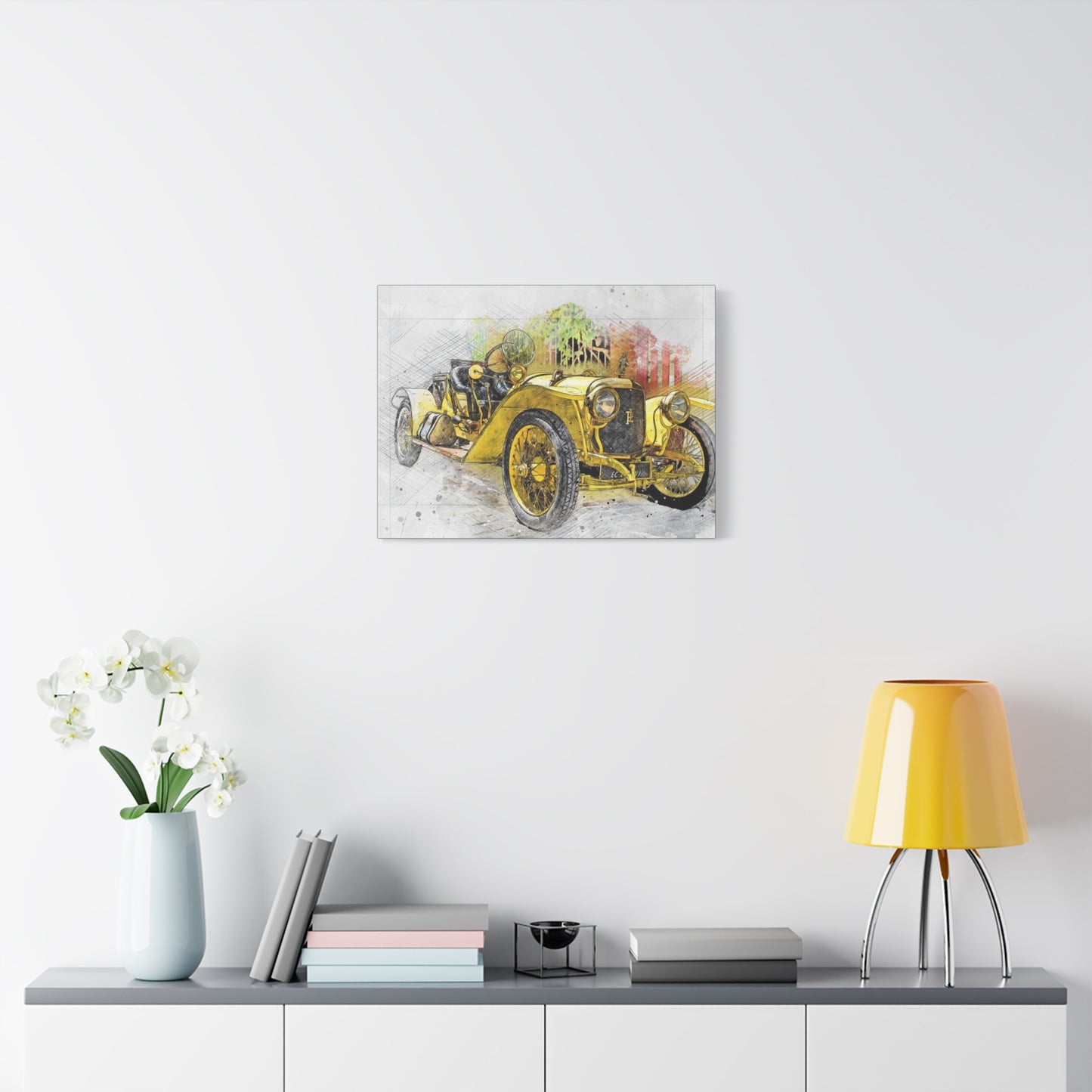Car Matte Canvas, Stretched, 1.25"