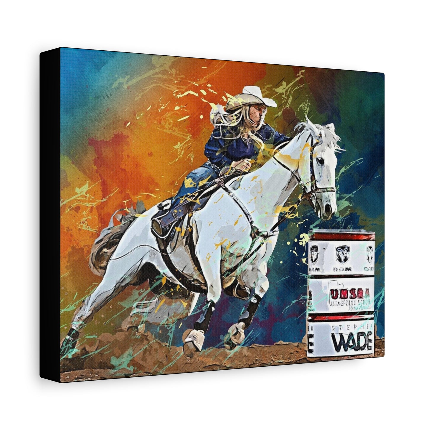 Cow Girl Matte Canvas, Stretched, 1.25"