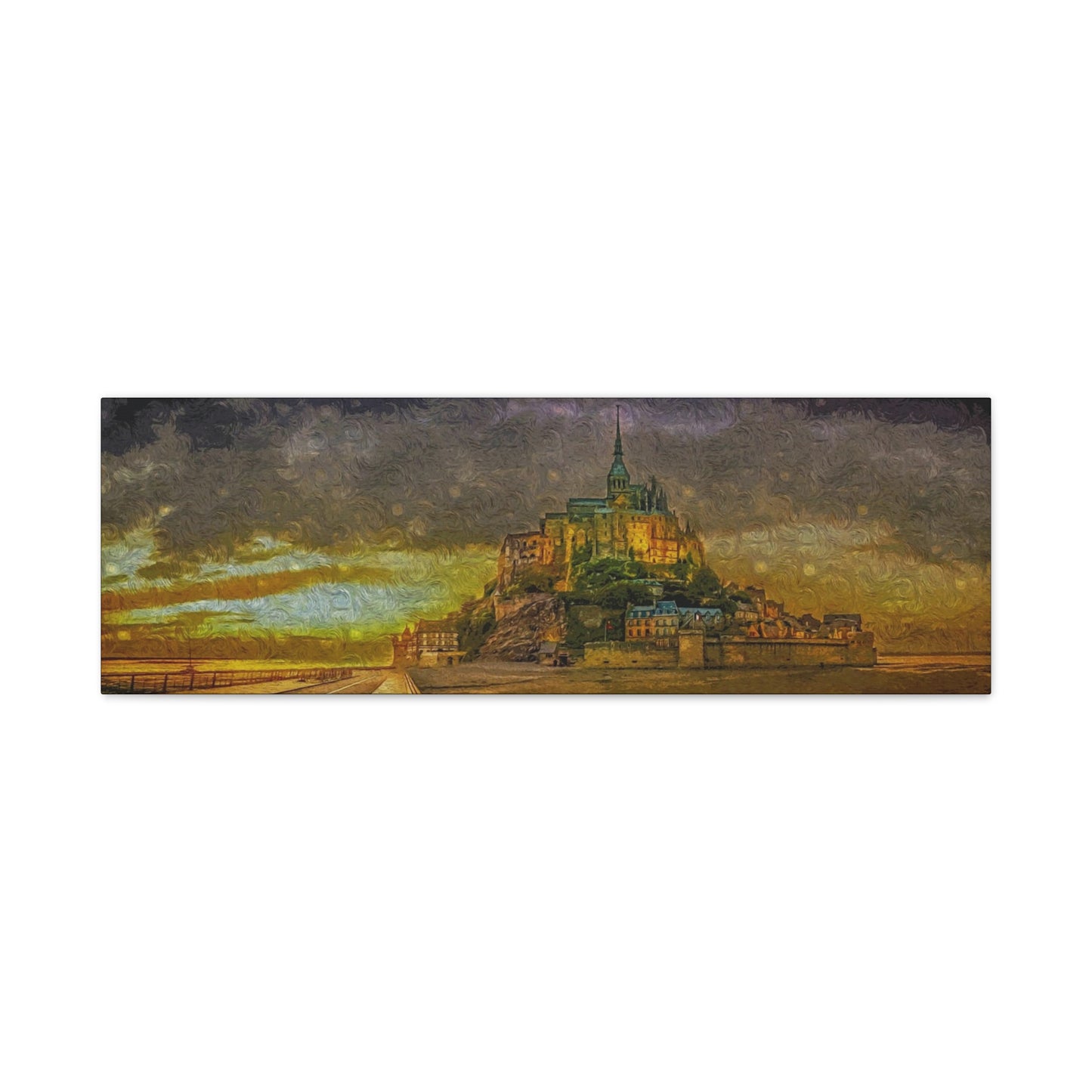 Mt St Michel Matte Canvas, Stretched, 1.25"