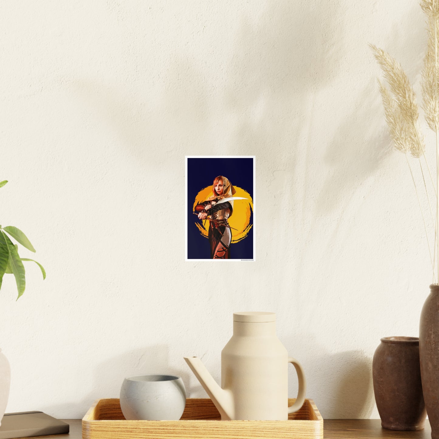 Cosplay Woman Warrior Photo Art Paper Posters