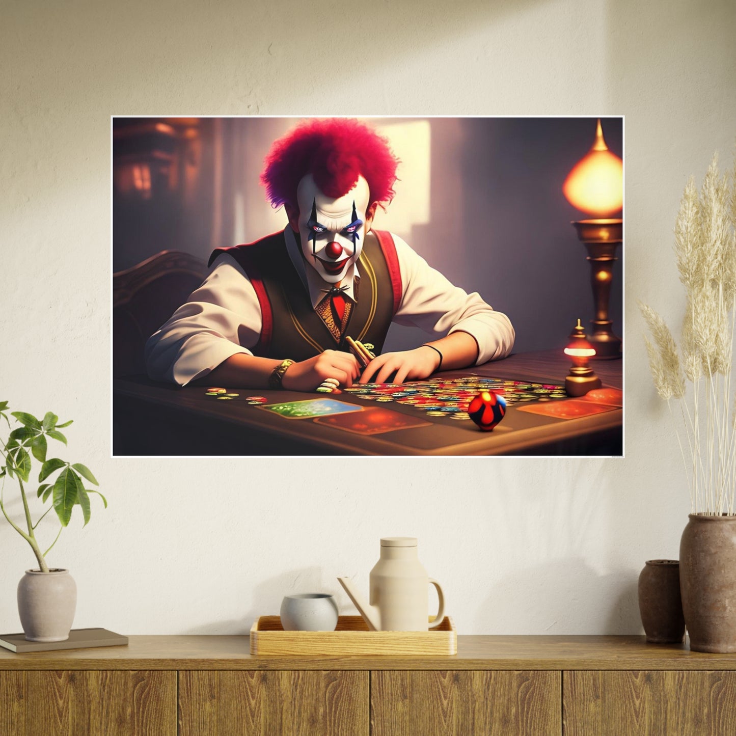 Clown AI Gen Photo Art Paper Posters