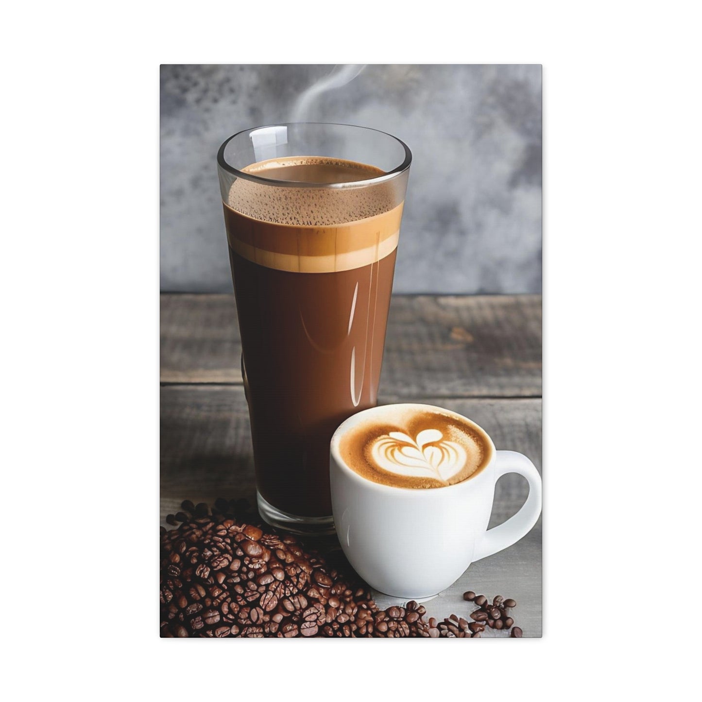 Coffee AI Gen Matte Canvas, Stretched, 1.25"
