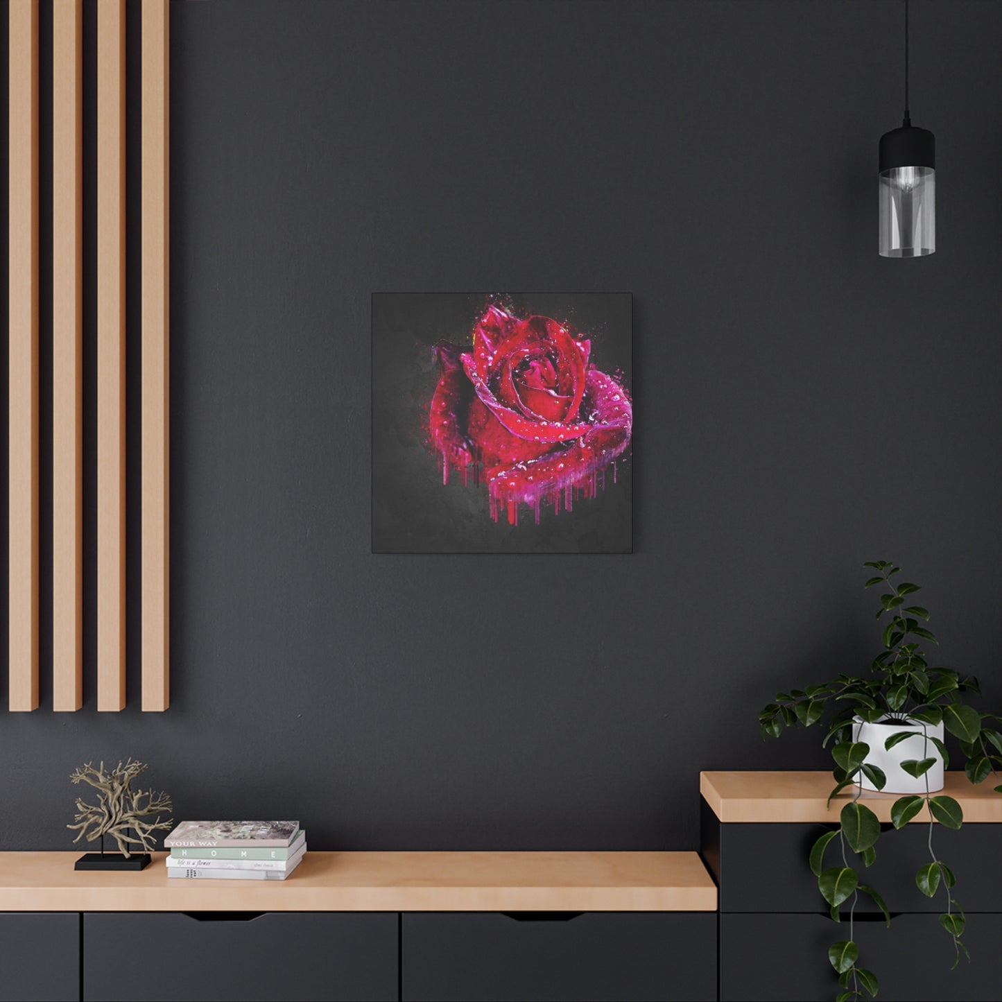 Rose Matte Canvas, Stretched, 1.25"
