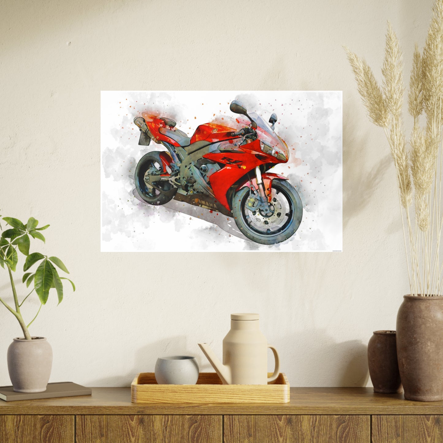 Yamaha R1 Photo Art Paper Posters