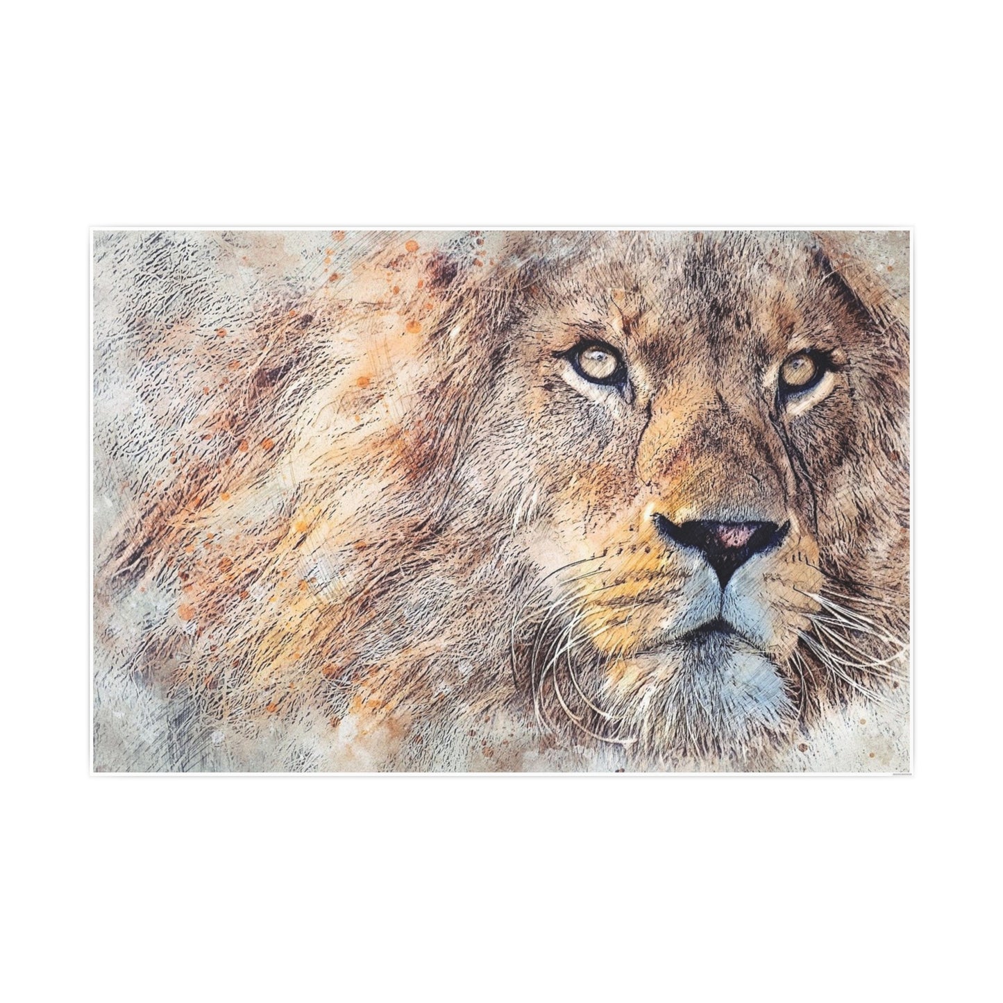 Lion Photo Art Paper Posters