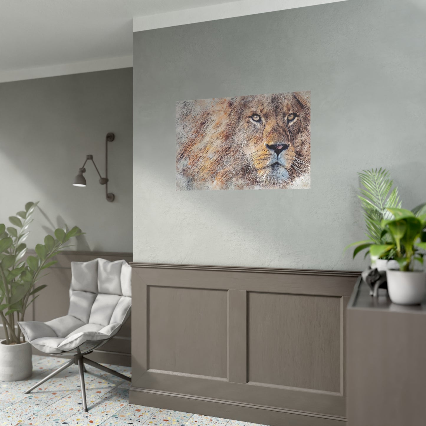 Lion Rolled Posters