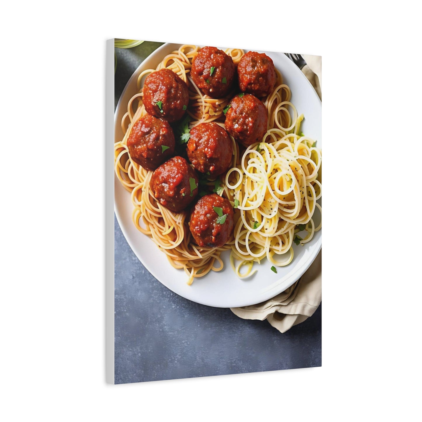 Spaghetti AI Gen Matte Canvas, Stretched, 1.25"