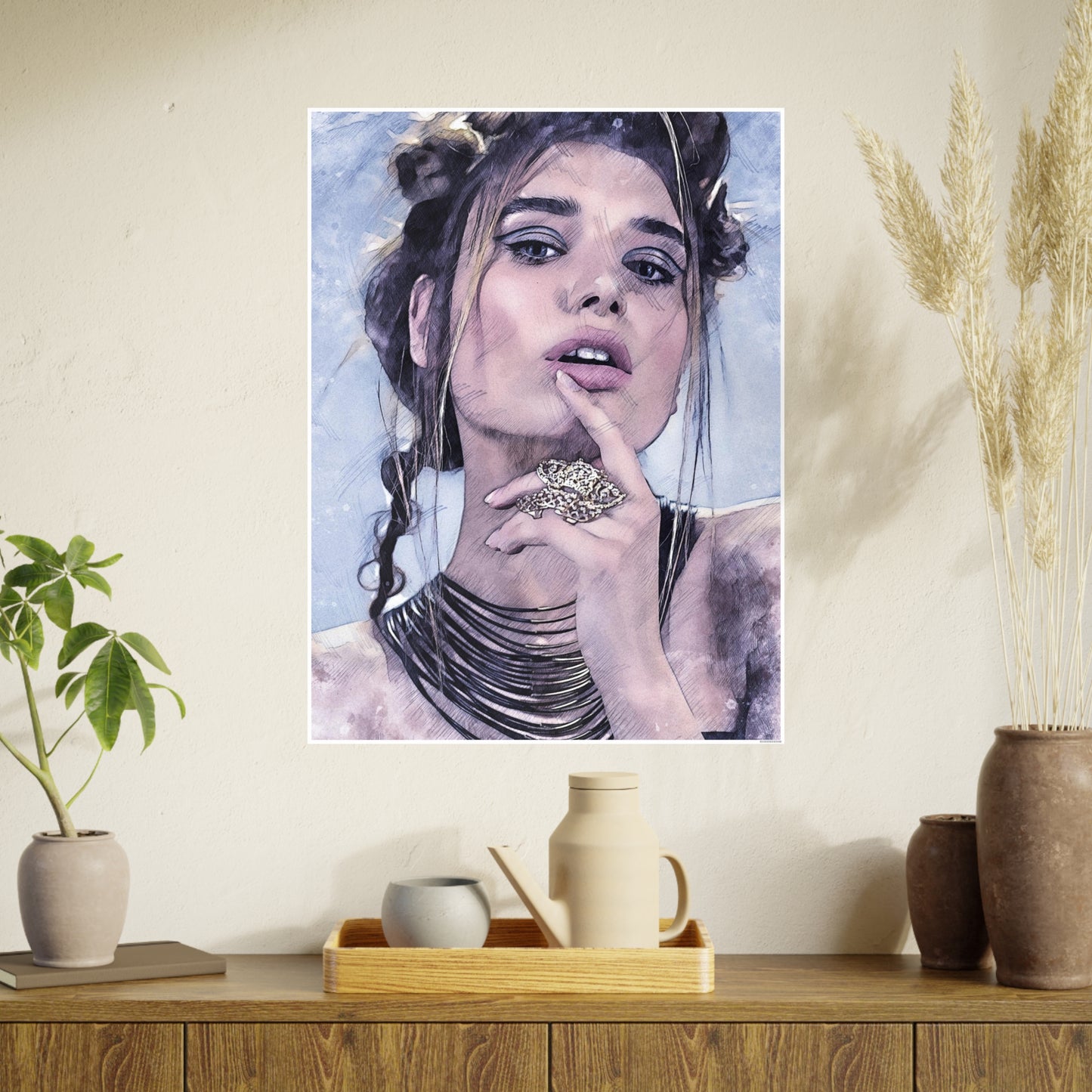Woman Photo Art Paper Posters