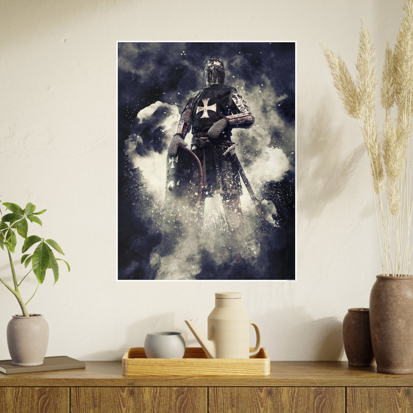 Knight Crusader Photo Art Paper Posters