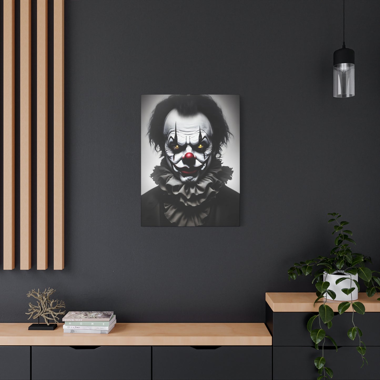 Clown AI Gen Matte Canvas, Stretched, 1.25"