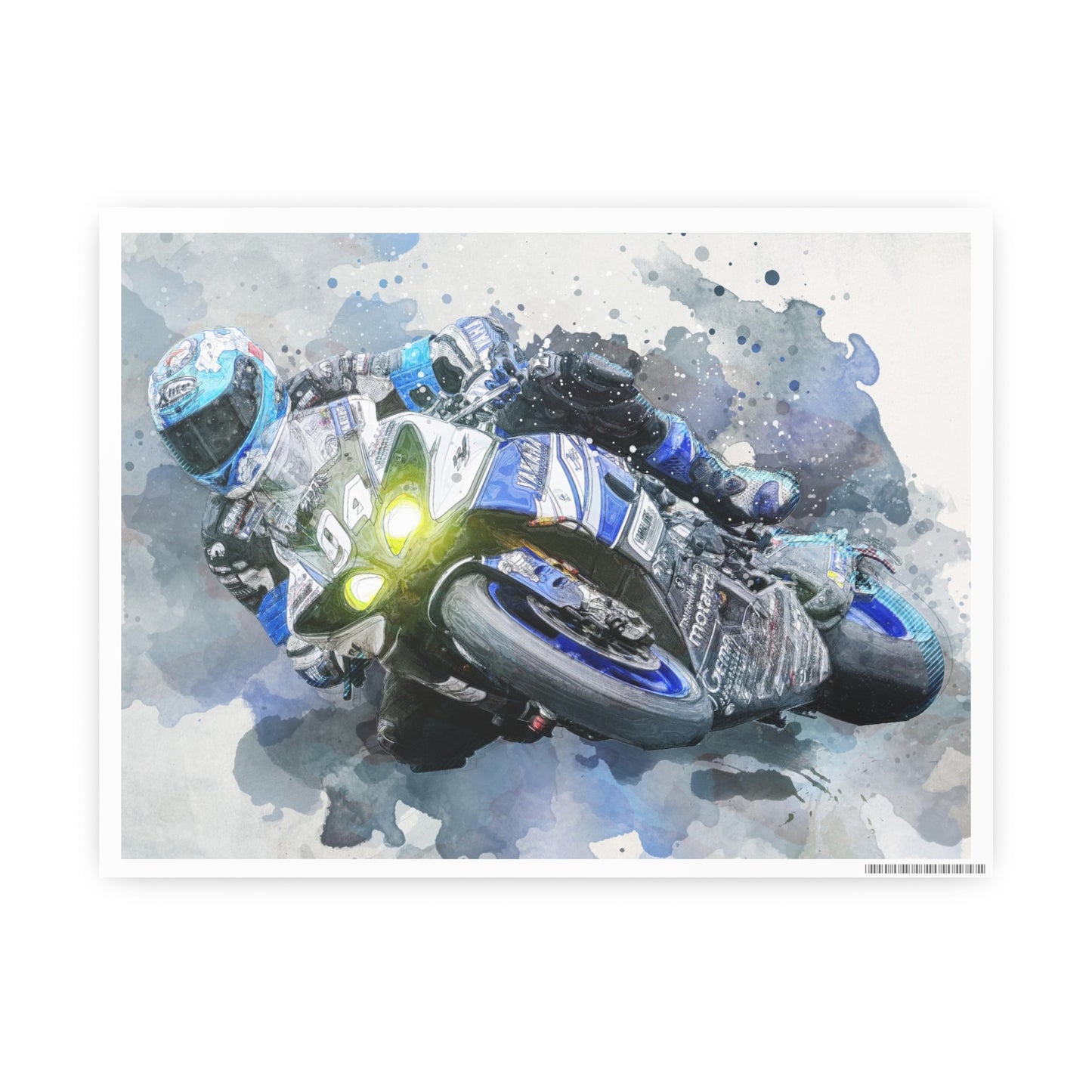 Motorcycle Race Photo Art Paper Posters