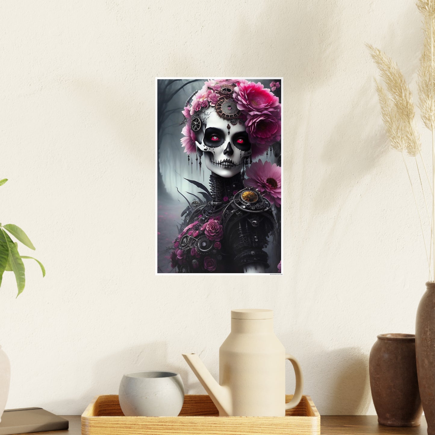 Skull AI Gen Photo Art Paper Posters
