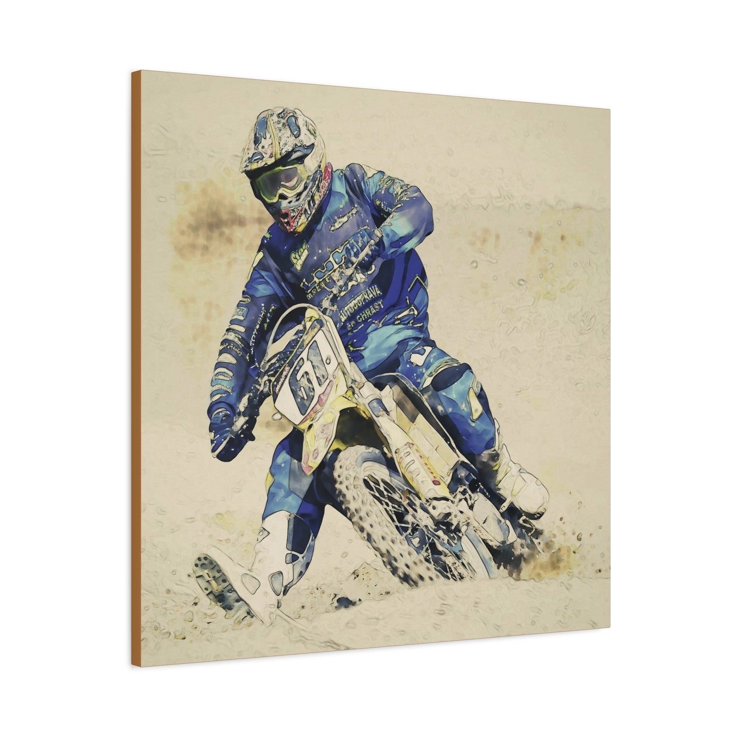 Motocross Matte Canvas, Stretched, 1.25"