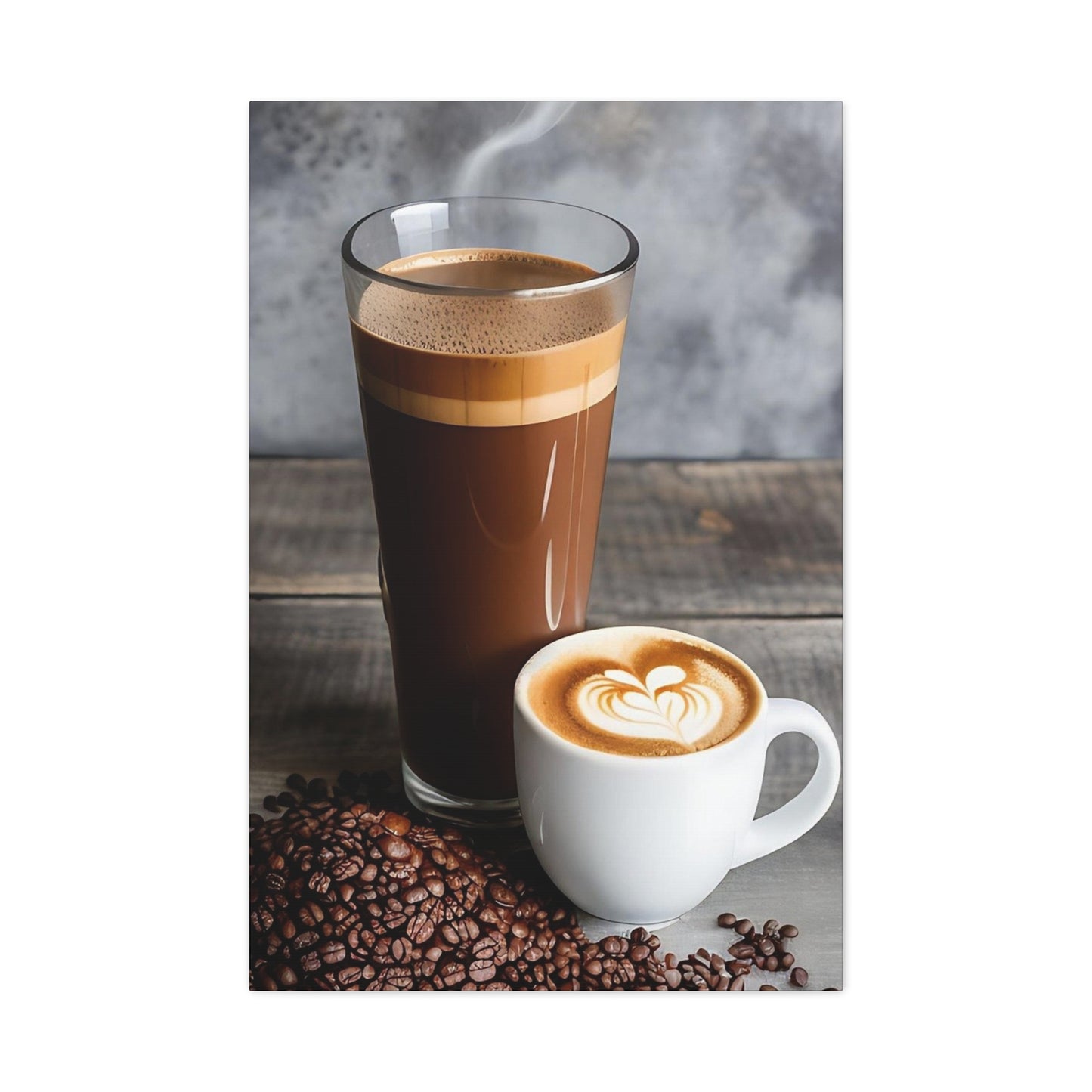 Coffee AI Gen Matte Canvas, Stretched, 1.25"