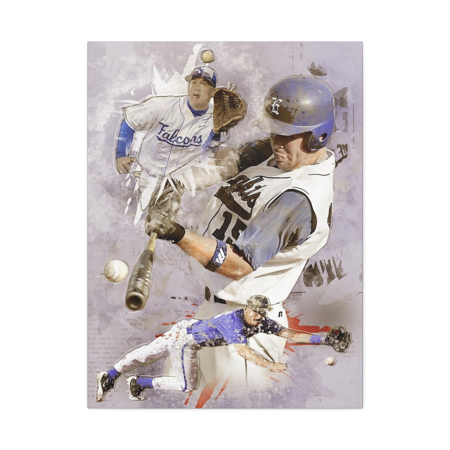 Baseball Matte Canvas, Stretched, 1.25"