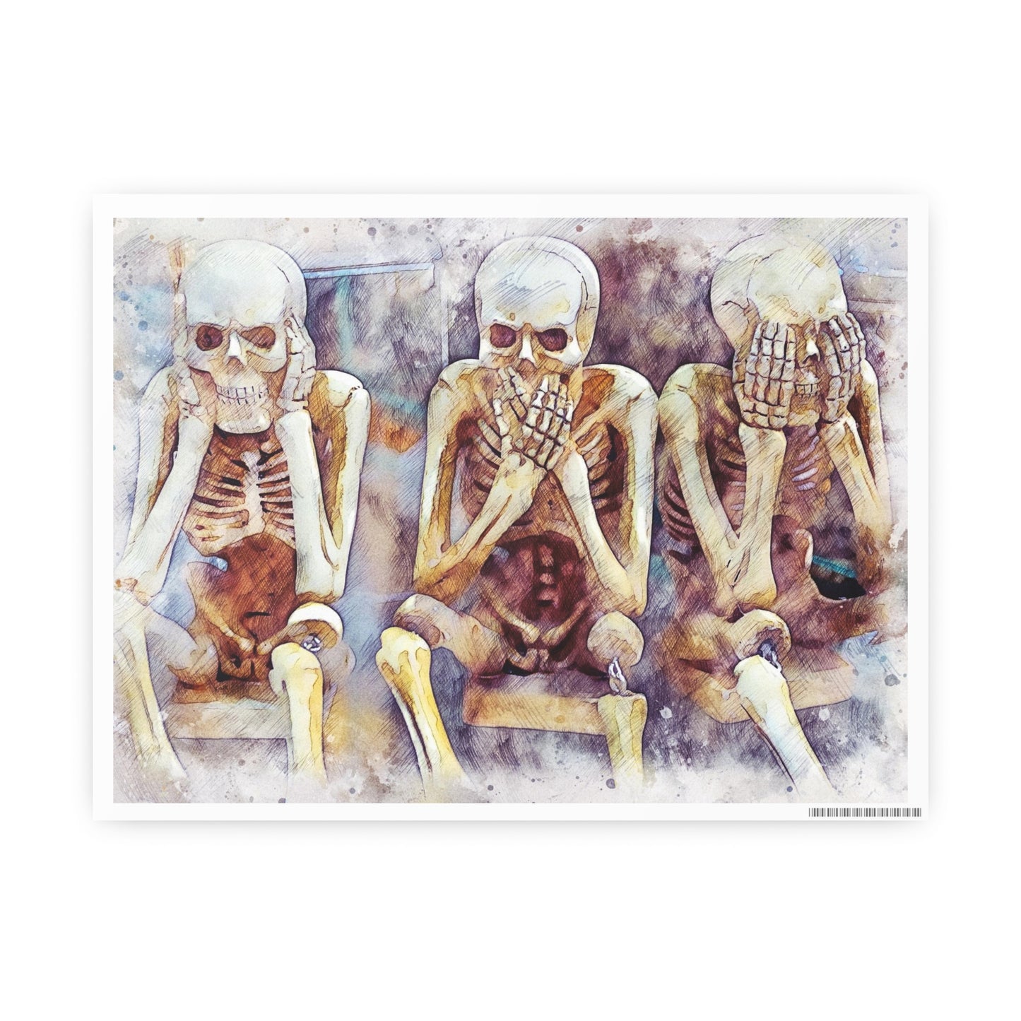 Skeletons Photo Art Paper Posters