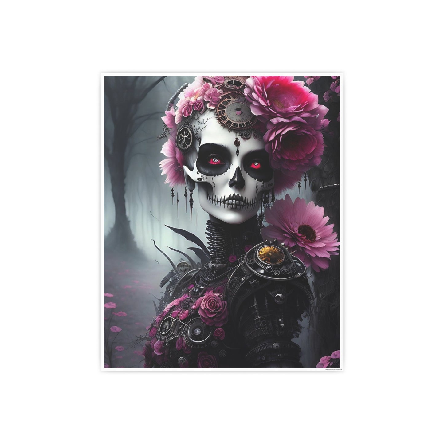 Skull AI Gen Photo Art Paper Posters