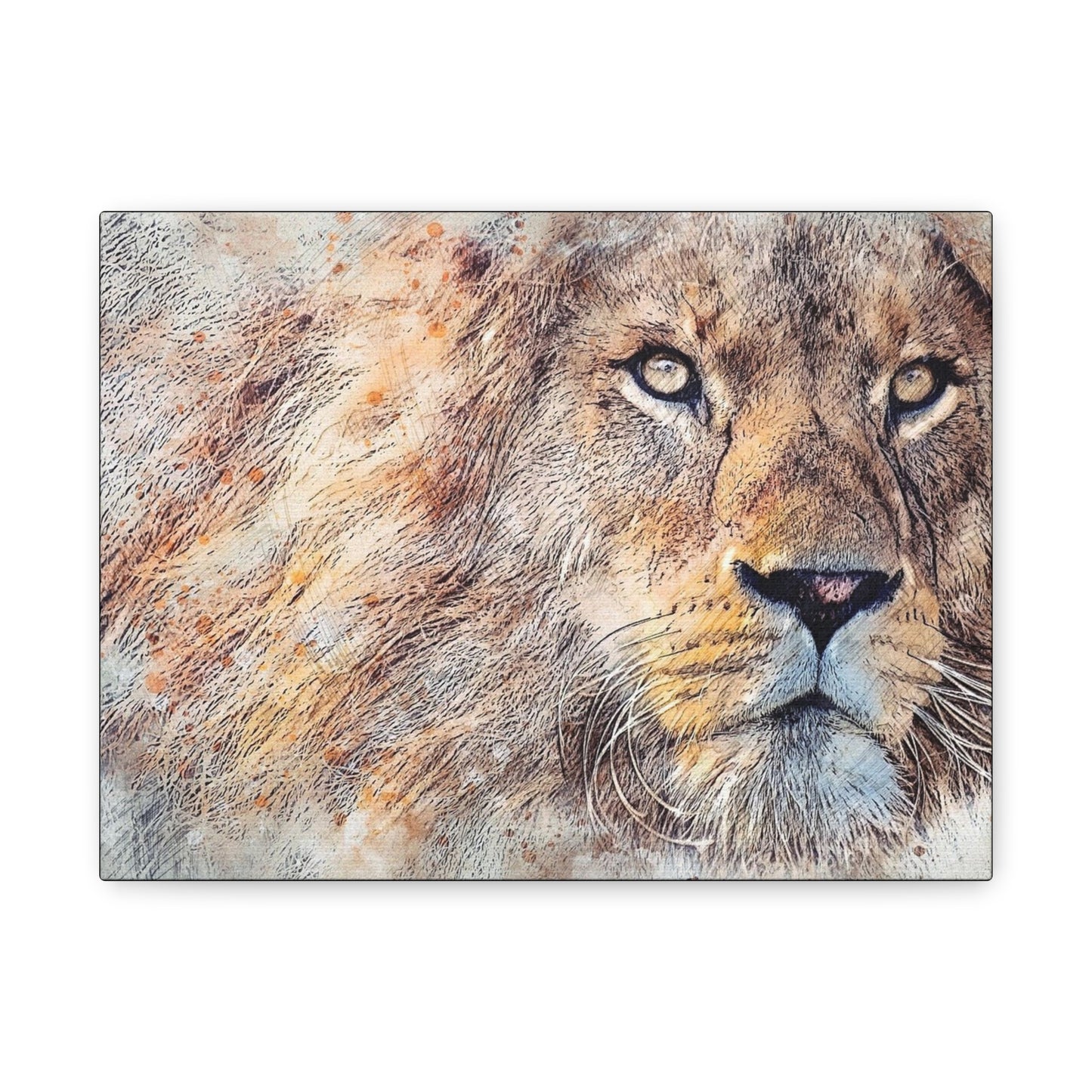 Lion Matte Canvas, Stretched, 1.25"