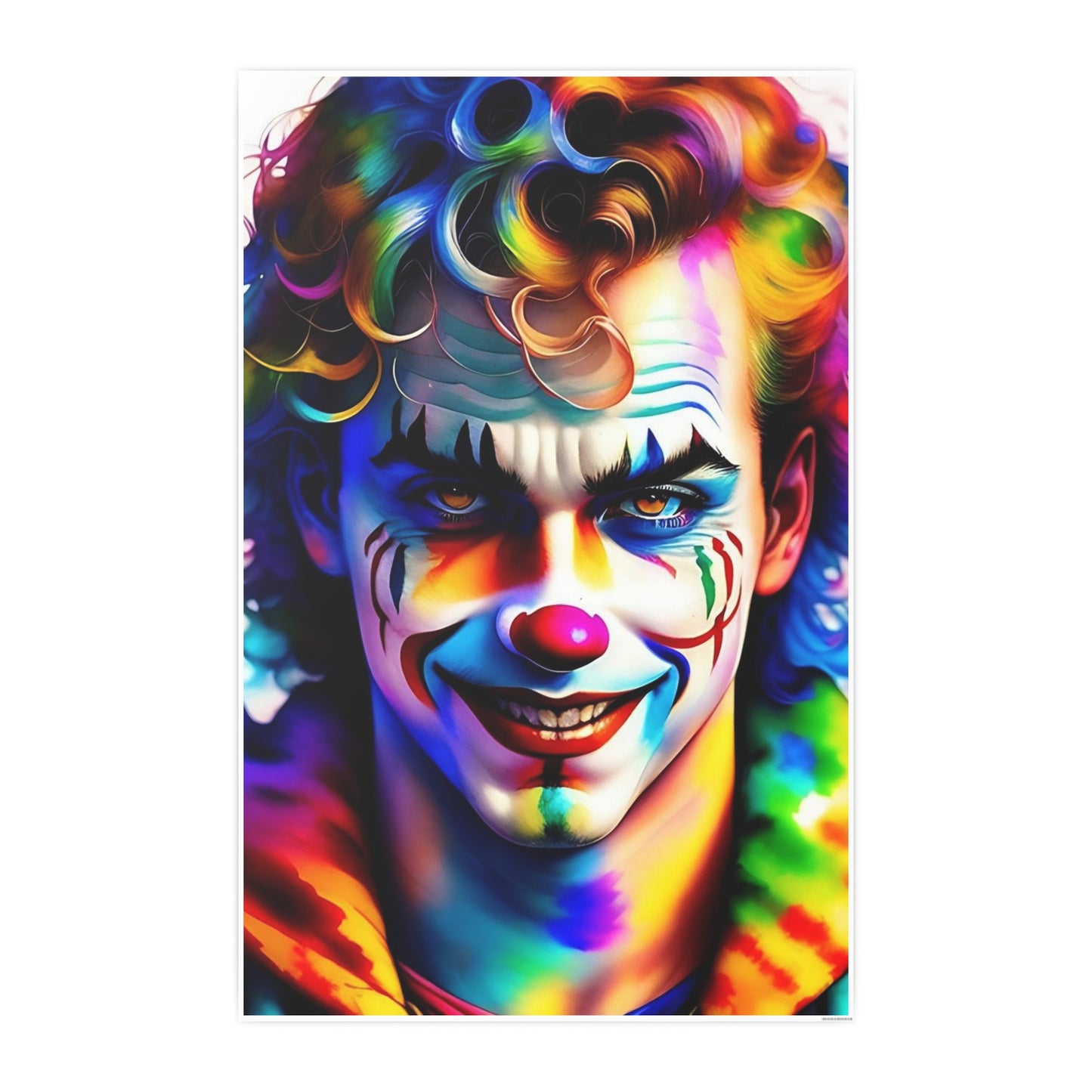 Clown AI Gen Photo Art Paper Posters