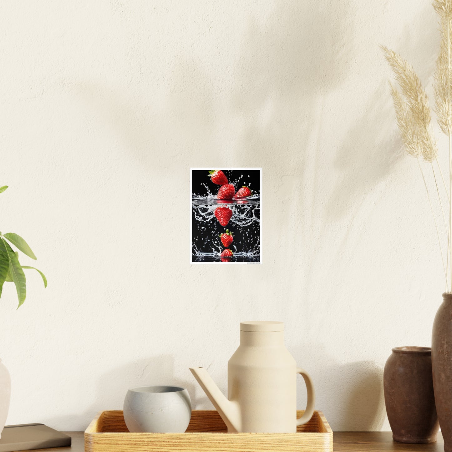 Strawberries AI Gen Photo Art Paper Posters