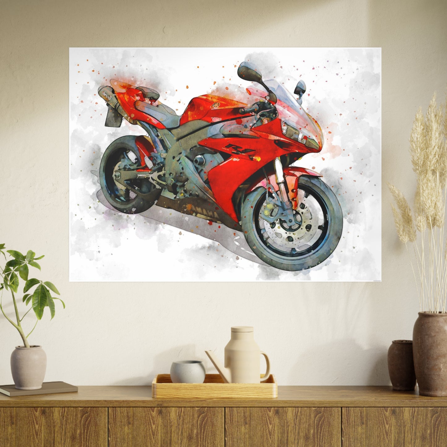 Yamaha R1 Photo Art Paper Posters