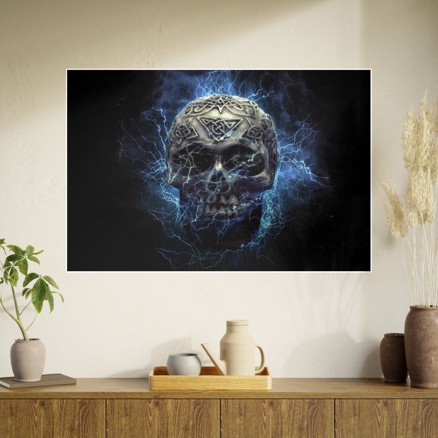 Skull Photo Art Paper Posters