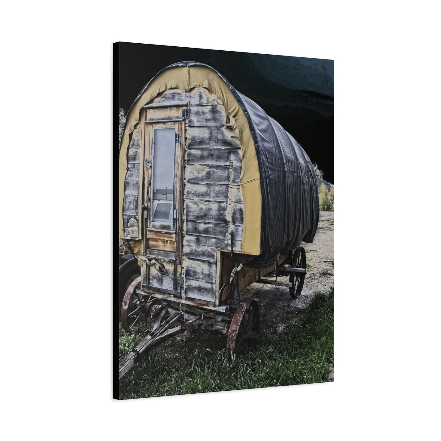 Chuck Wagon Matte Canvas, Stretched, 1.25"