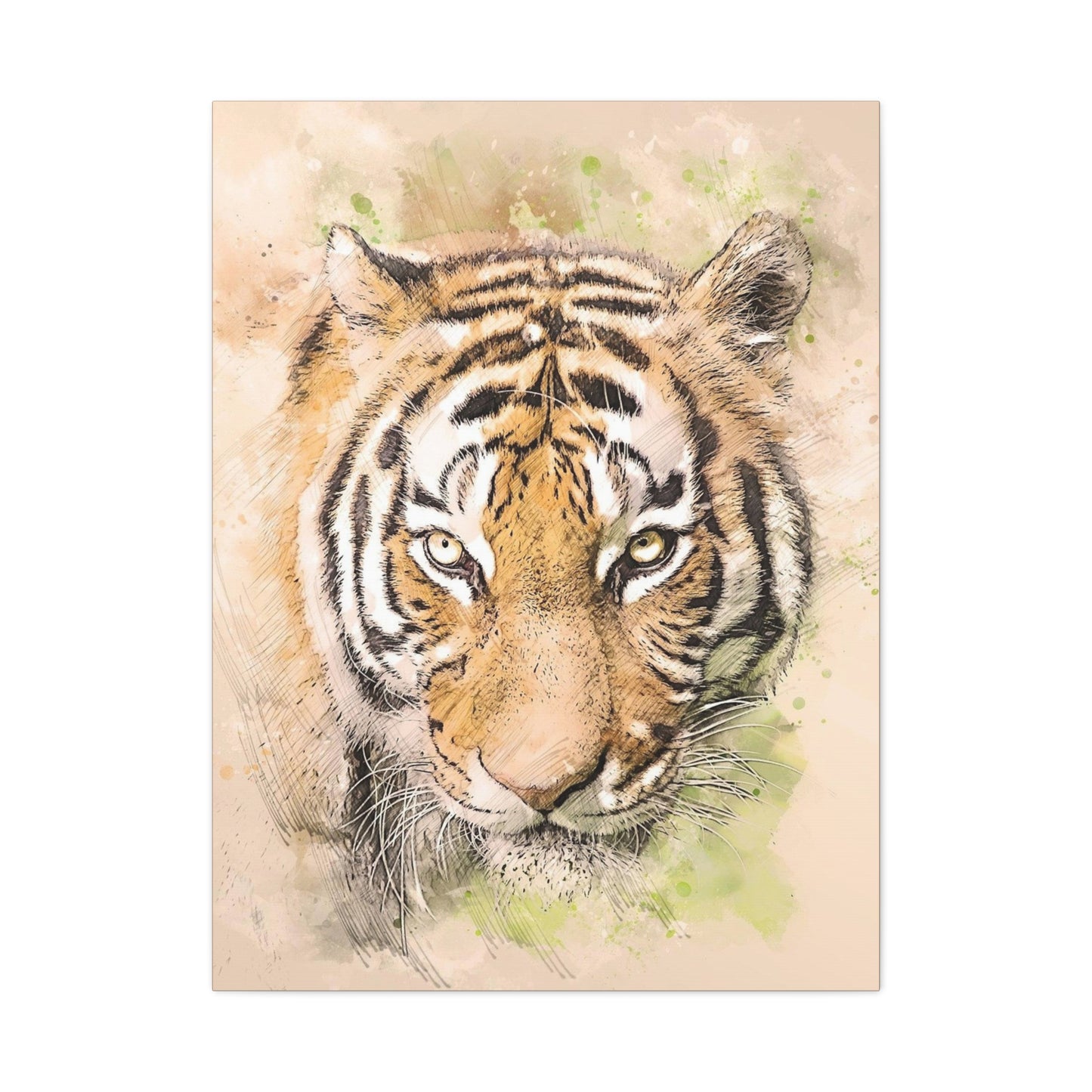 Tiger Matte Canvas, Stretched, 1.25"