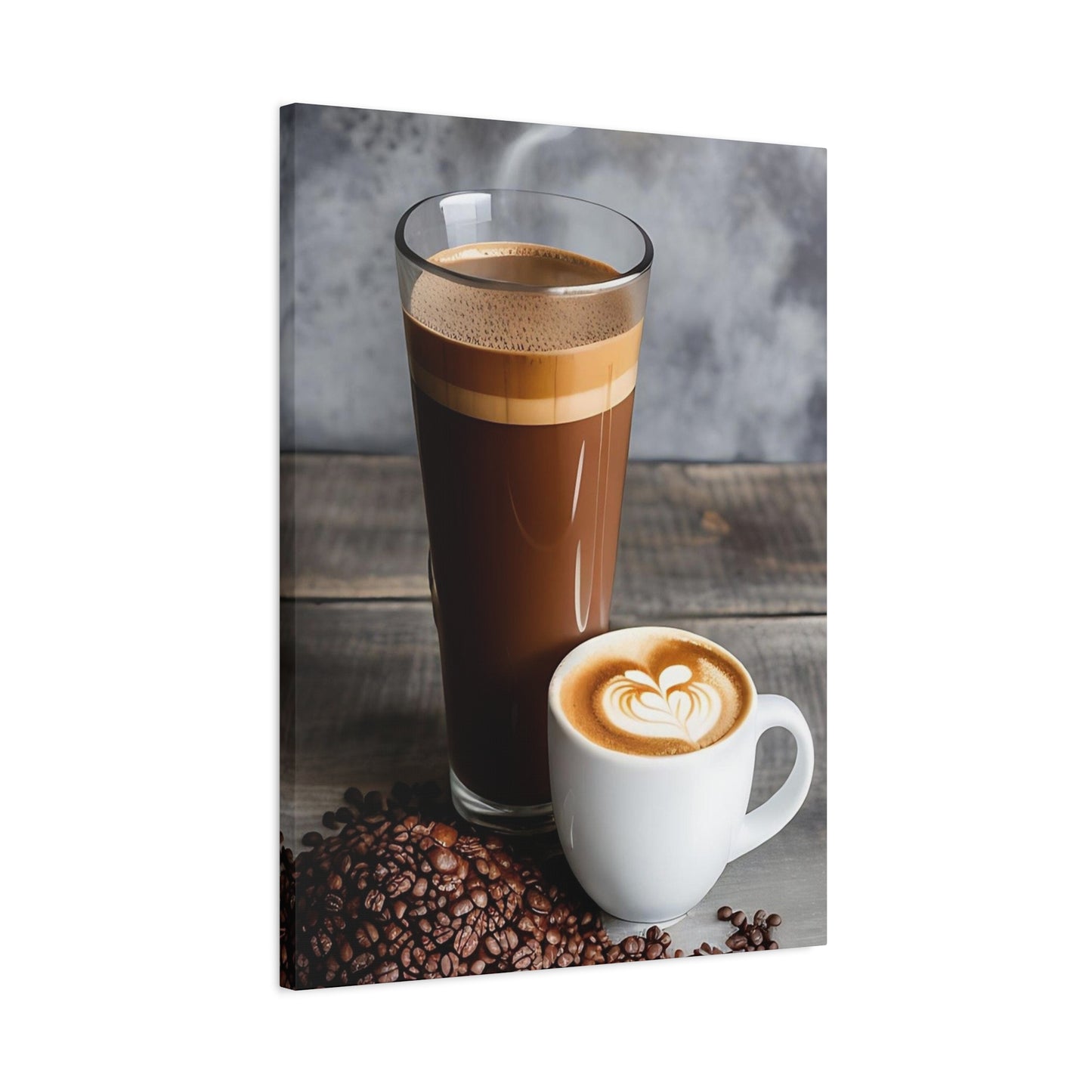 Coffee AI Gen Matte Canvas, Stretched, 1.25"