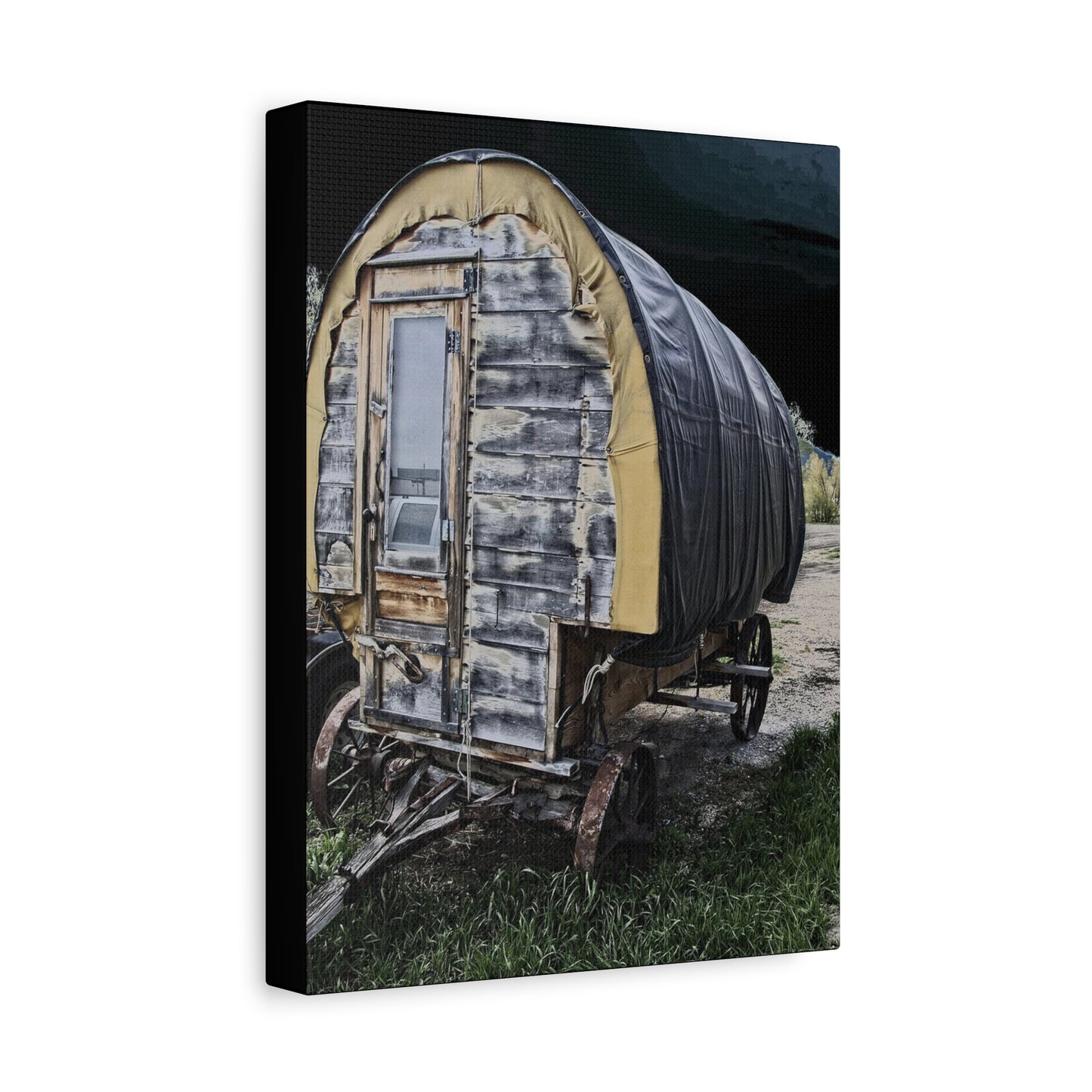 Chuck Wagon Matte Canvas, Stretched, 1.25"