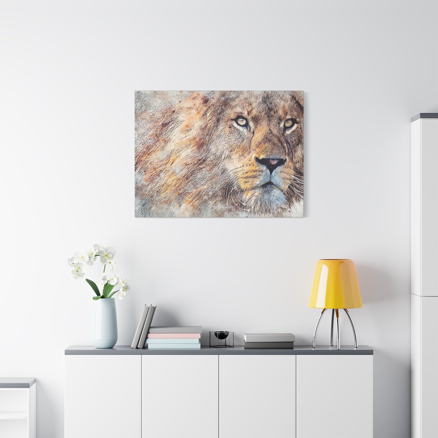 Lion Matte Canvas, Stretched, 1.25"