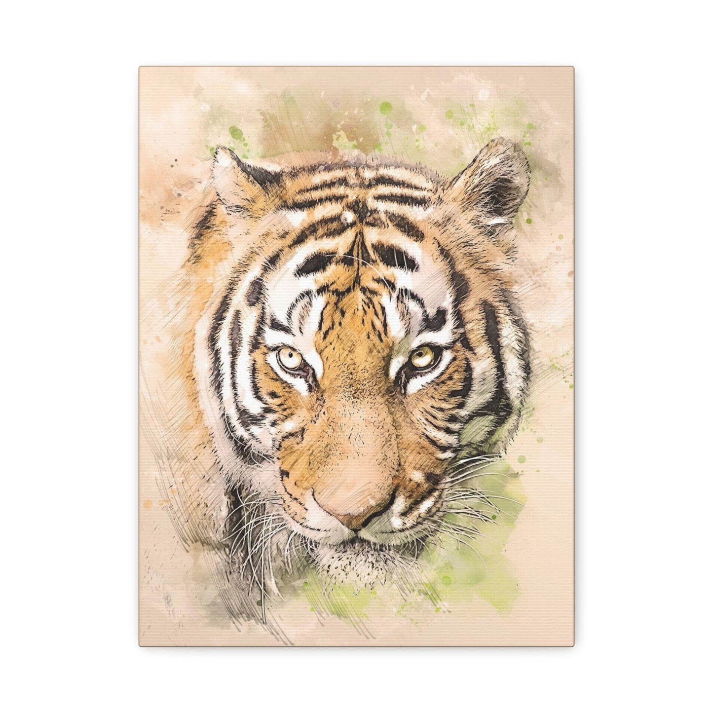 Tiger Matte Canvas, Stretched, 1.25"