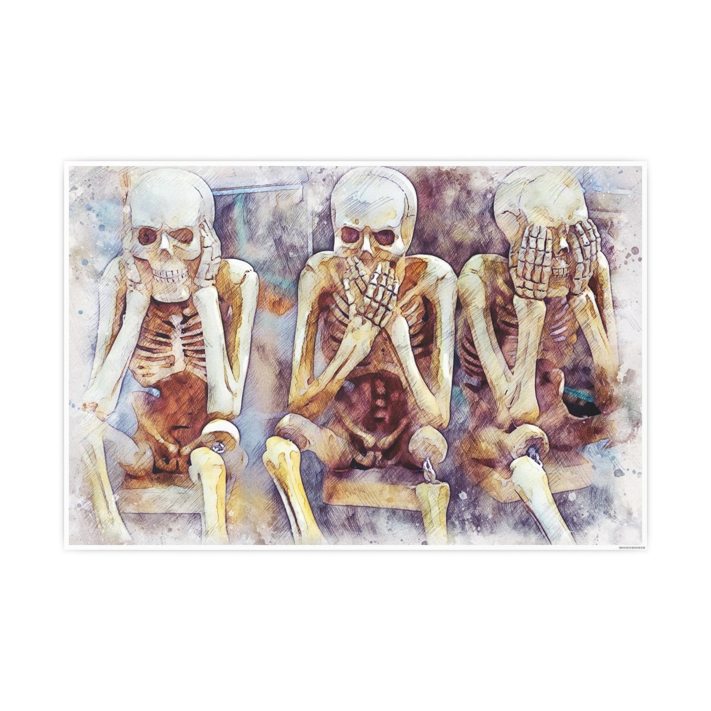 Skeletons Photo Art Paper Posters