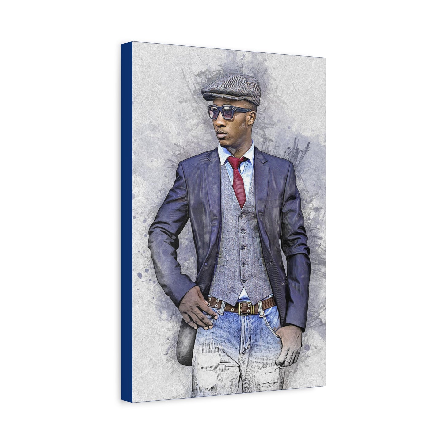 Man Model  Matte Canvas, Stretched, 1.25"