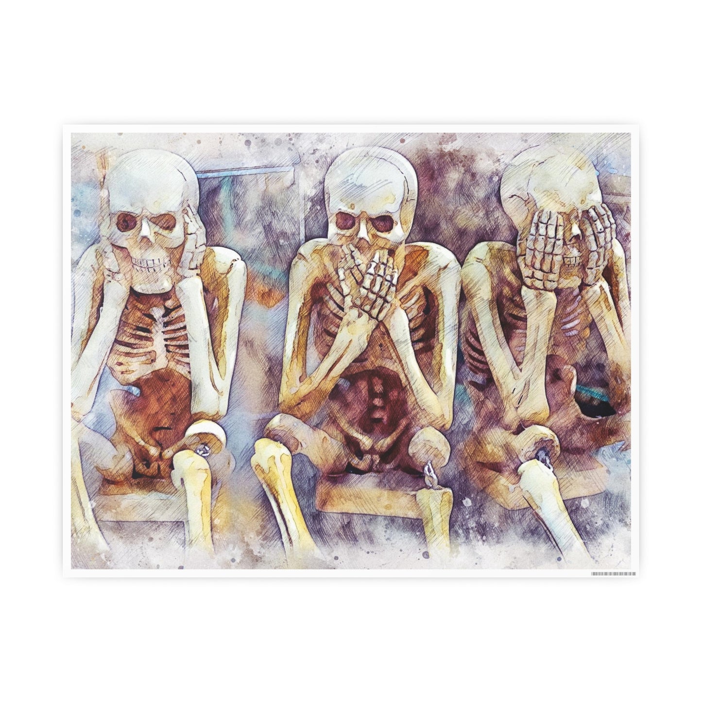 Skeletons Photo Art Paper Posters