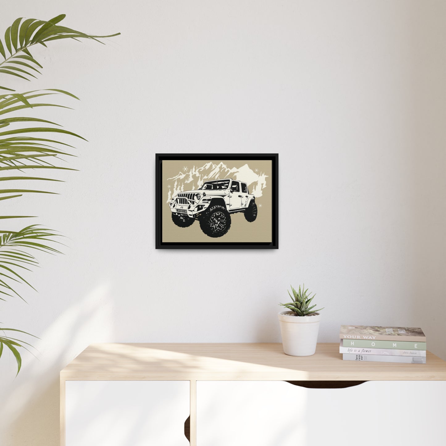 Jeep Matte Canvas, Black Frame