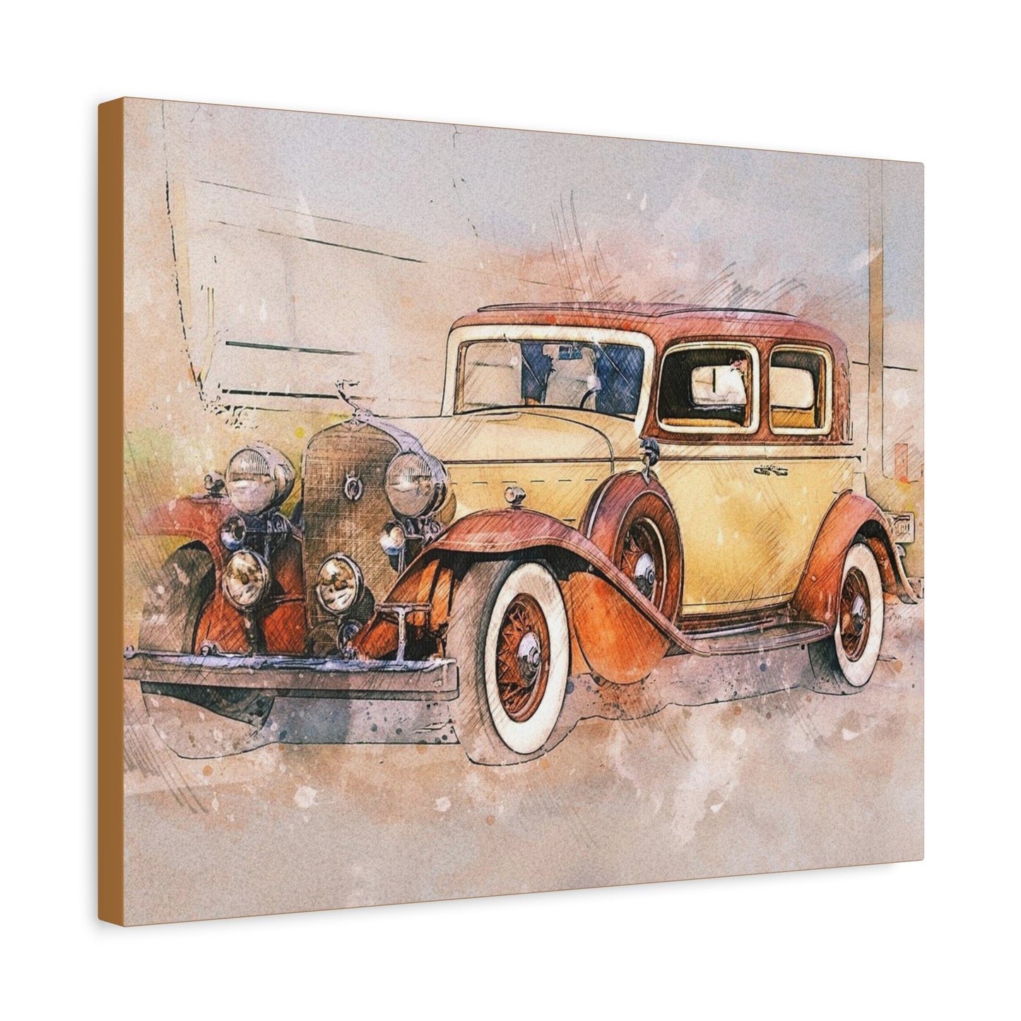 Cadillac Matte Canvas, Stretched, 1.25"
