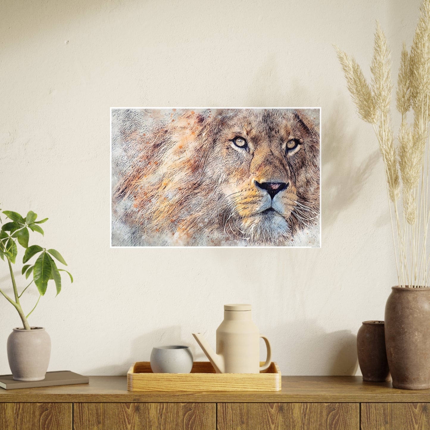 Lion Photo Art Paper Posters
