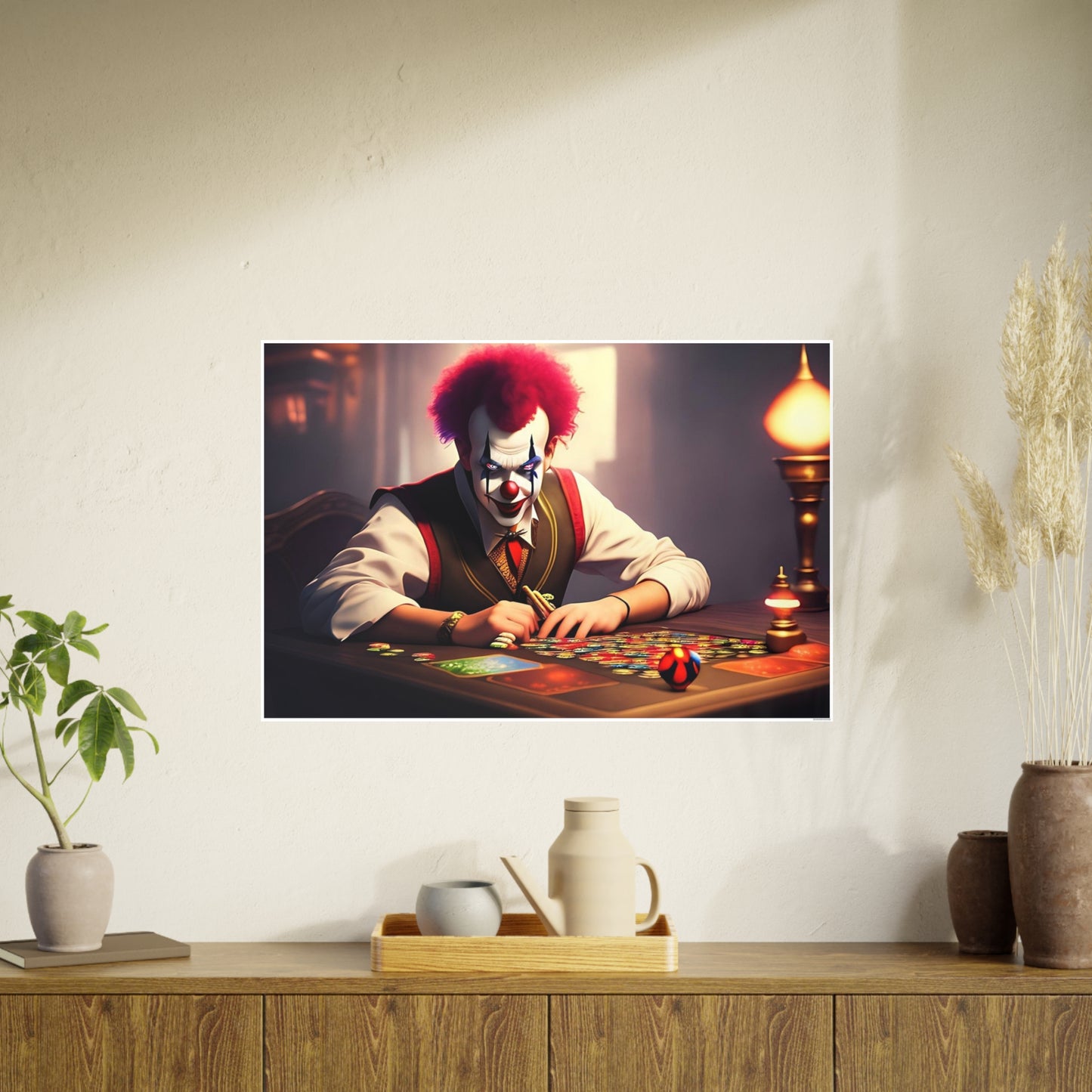 Clown AI Gen Photo Art Paper Posters