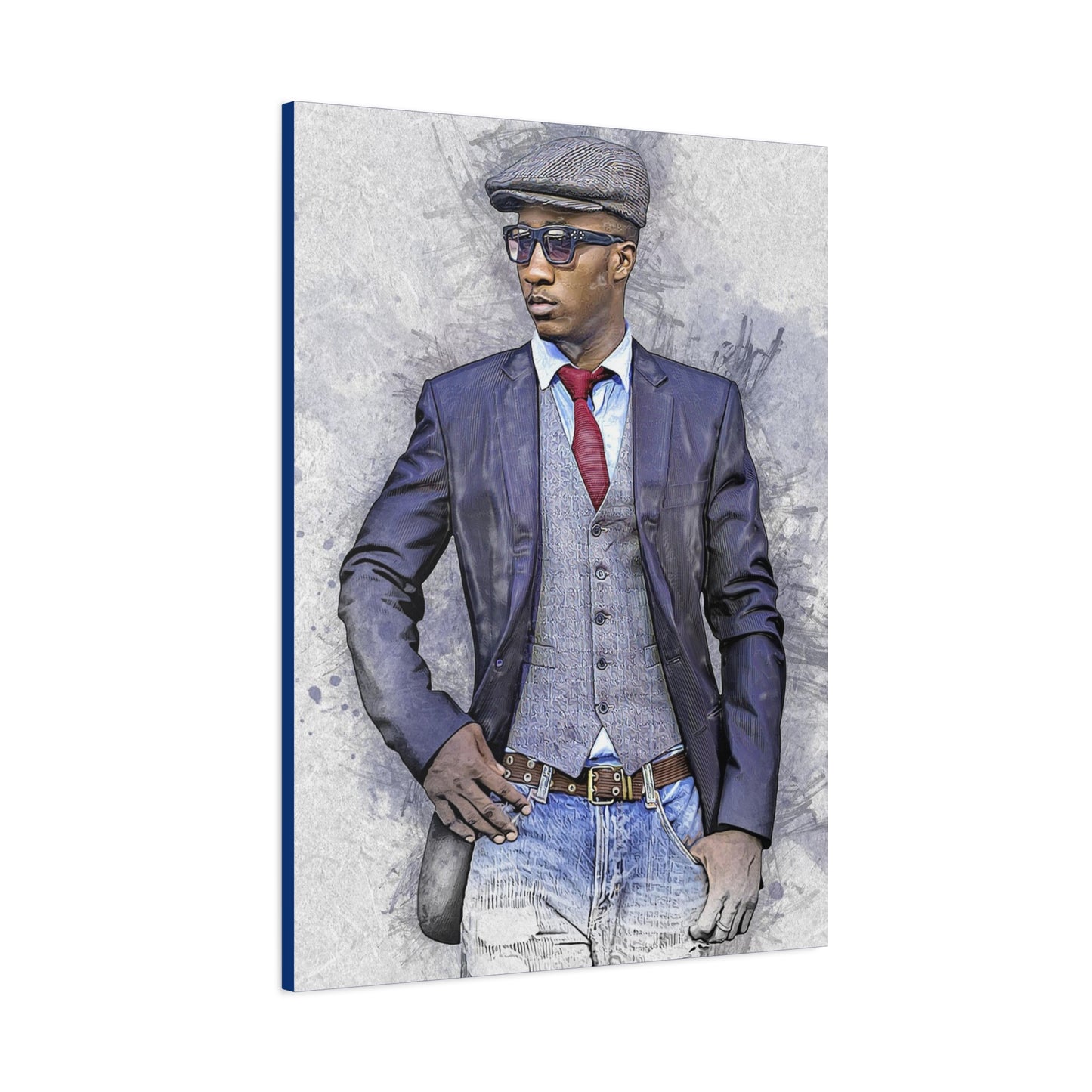 Man Model  Matte Canvas, Stretched, 1.25"