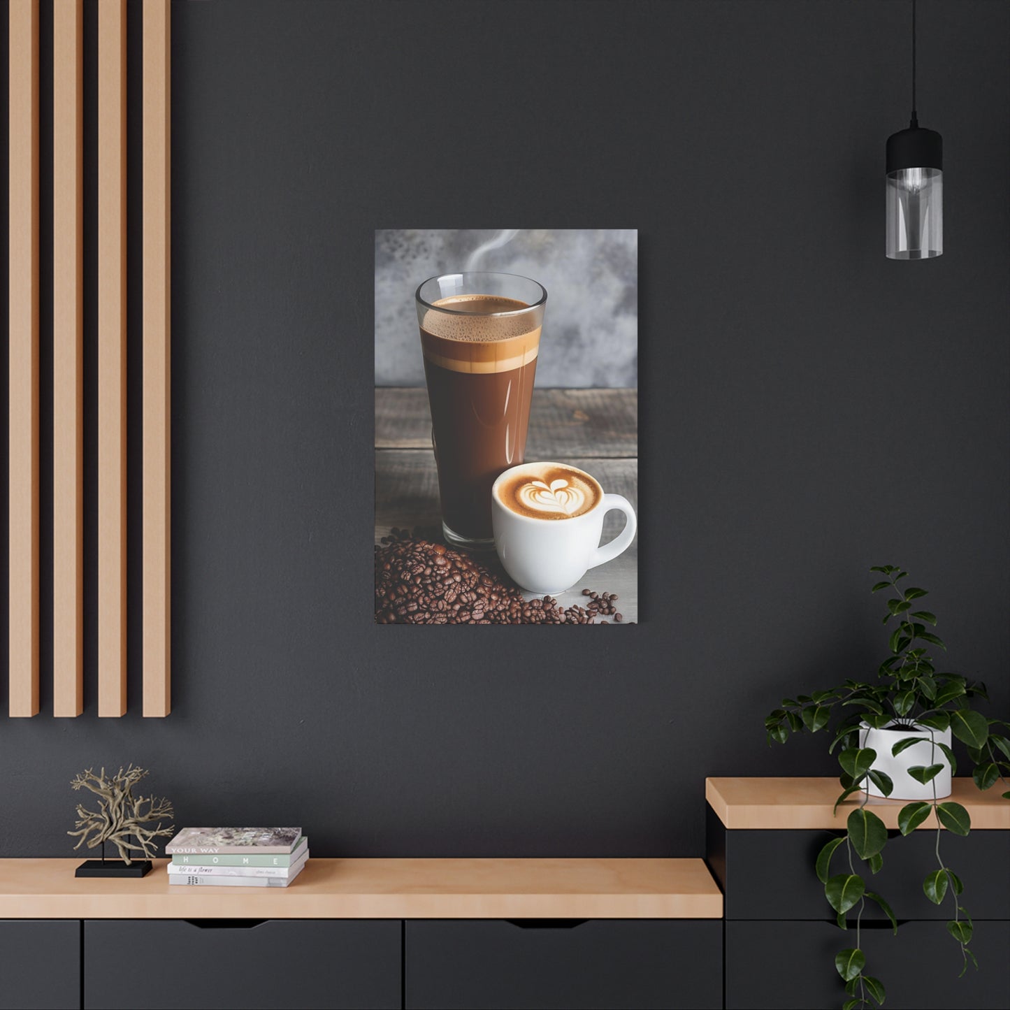 Coffee AI Gen Matte Canvas, Stretched, 1.25"