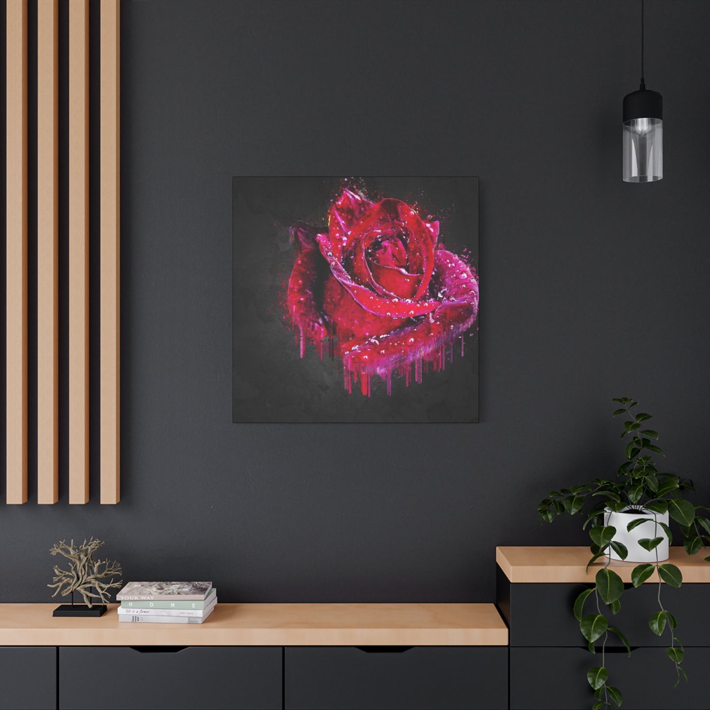 Rose Matte Canvas, Stretched, 1.25"
