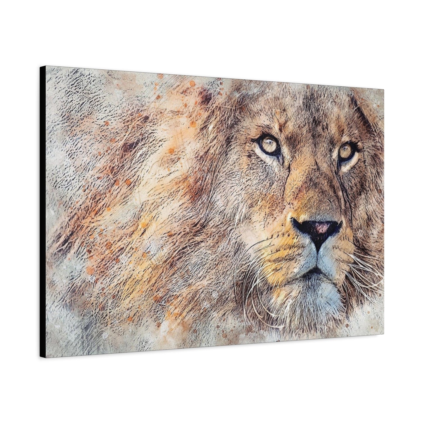 Lion Matte Canvas, Stretched, 1.25"