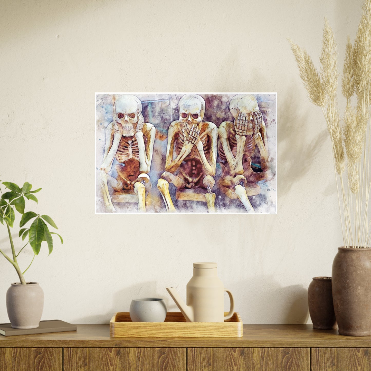 Skeletons Photo Art Paper Posters