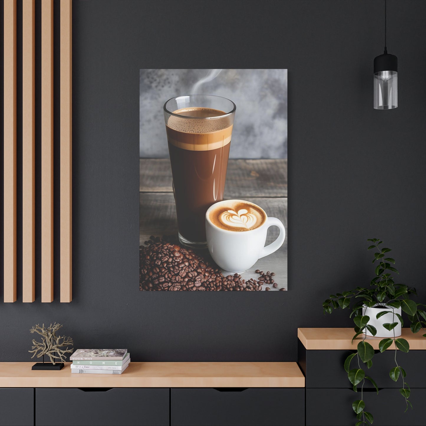 Coffee AI Gen Matte Canvas, Stretched, 1.25"