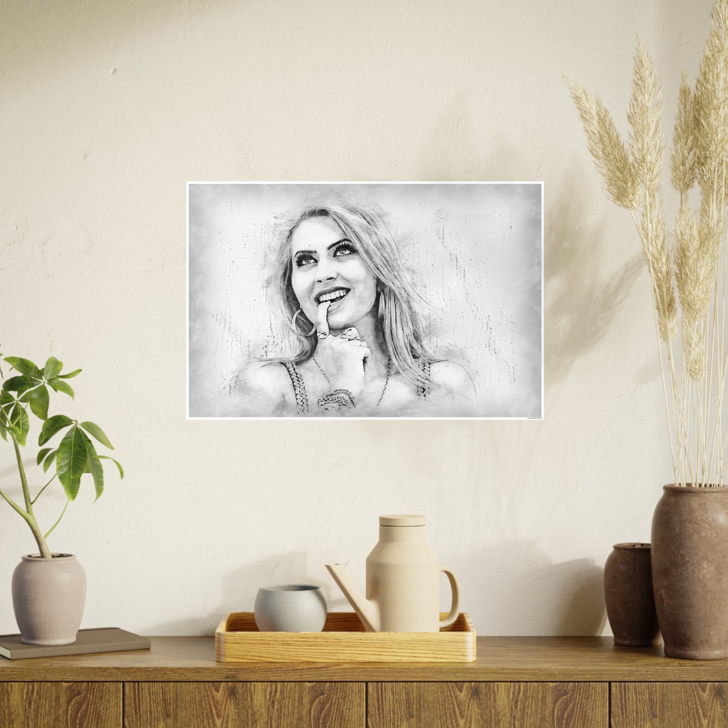 Woman Photo Art Paper Posters