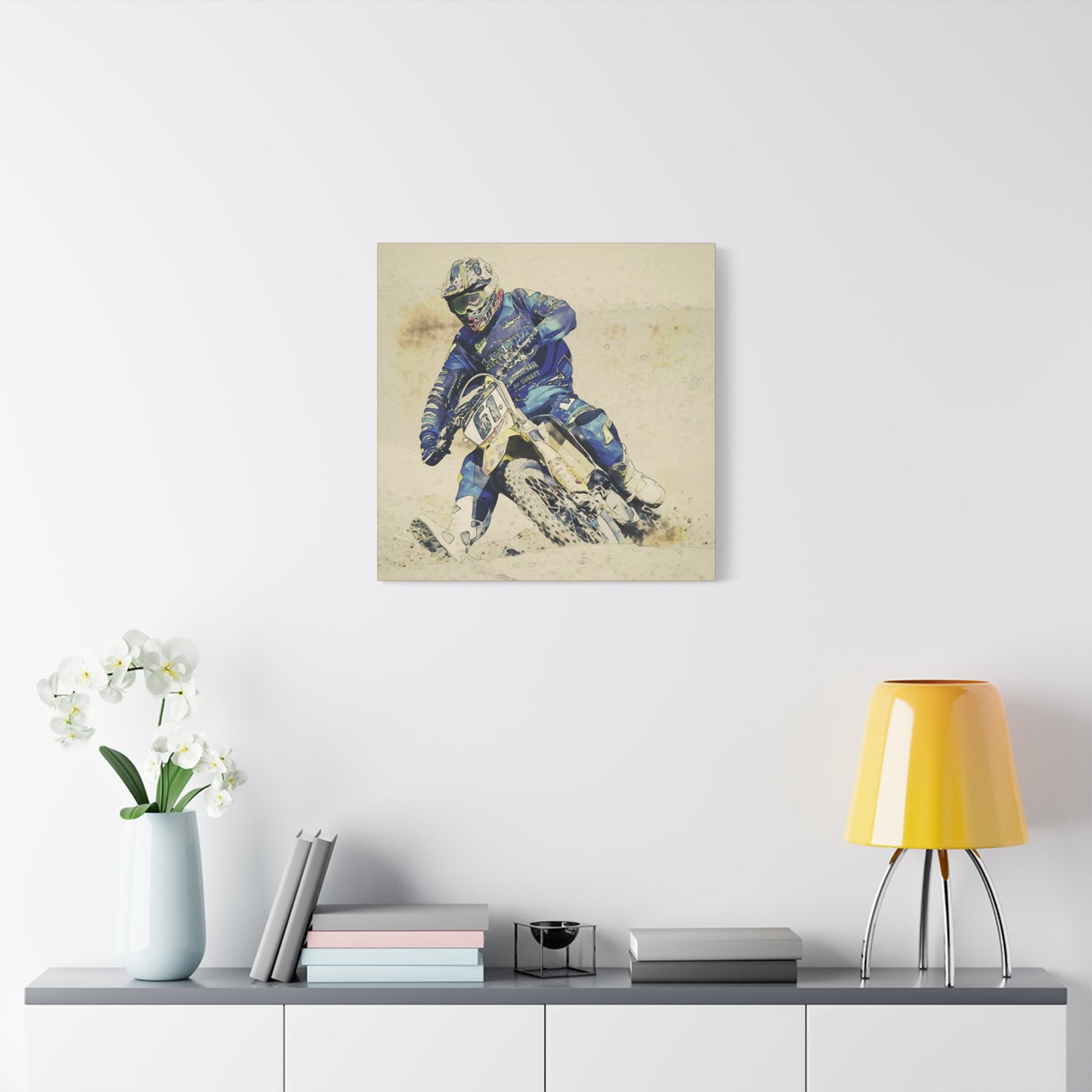 Motocross Matte Canvas, Stretched, 1.25"