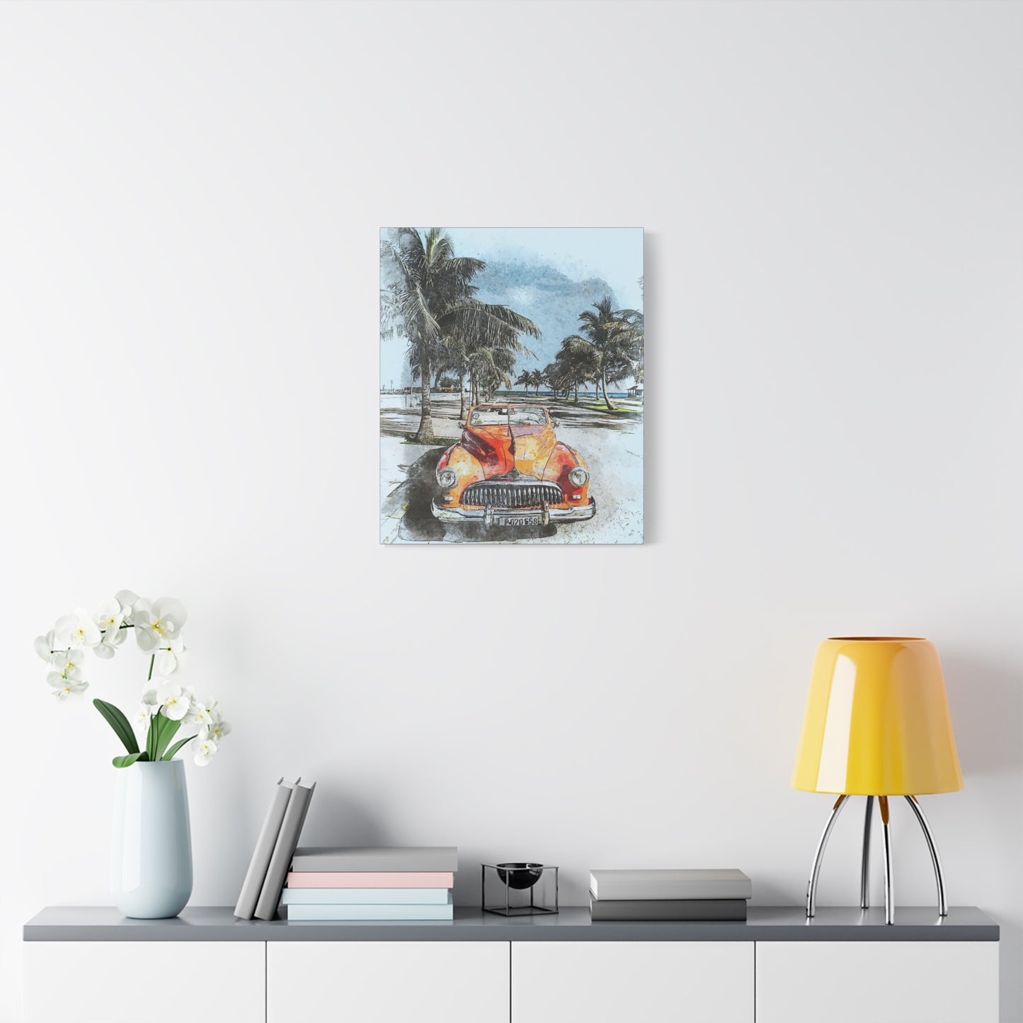 Car Matte Canvas, Stretched, 1.25"